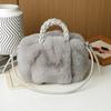 Bolsa de Felpa de Calabaza Linda Textura de Alta Calidad Correa de Hombro Tejida Bolso de Piel Nuevo Otoño e Invierno Bolso de Mujer Versátil Elegante