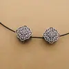 Plata de ley S925 Seiko plata tailandesa cuentas de agujero grande nudo chino palabra de cumpleaños cuentas de pulsera huecas accesorios hechos a mano diy