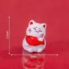 Figuritas de gato de la suerte en miniatura, creativas y adorables para la buena fortuna - Accesorios decorativos DIY para coches, escritorios y otros espacios pequeños