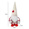 Natal Dia dos Namorados Estatueta Enfeite Chapéu de Tricô Vermelho Casal Boneco Sem Rosto Gnomo Boneco Desenho Animado Janela Sala de Estar