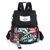 Mochila Antirrobo para Comercio Exterior Transfronterizo para Mujer Casual de Nailon para Mujer Moda Estampada Mochila Escolar Venta al por Mayor Tendencia Ligera