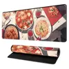 Alfombrilla de ratón personalizada creativa gourmet, gruesa, linda, grande, para teclado de computadora, escritorio, tamaño personalizado