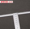 Punto 1cm Blanco Borde de Capullo Multifloral Banda Elástica de Alta Elasticidad Grande Uña Ropa Interior Accesorios de Ropa Encaje Semicírculo