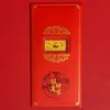 Lingote de Oro Zodiacal Conmemorativo Sobre Rojo Regalo de Negocios Seguro Corporativo Banco Año Nuevo Buena Suerte Saludos de Año Nuevo Souvenir