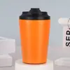 Taza de Café Mini Simple Transfronteriza Doble Capa Acero Inoxidable 304 Oficina Portátil Termo de Bebida Directa Taza de Agua para Coche