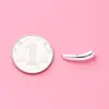Prata Esterlina S925 Prata Lisa Brilhante Tubo Curvo Contas Espaçadoras Acessórios de Tubo Berinjela Material para Acessórios de Pulseira de Corda Trançada com Contas DIY