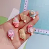 Nuevos Accesorios de Resina Transparente para Paletas de Hielo Material para Pegamento de Crema DIY Decoración para Tocados Fresa Cono de Maíz