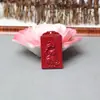 Pingentes de Tag de Cinnabar com os Doze Signos do Zodíaco e Oito Deuses Guardiões Atacado Areia de Cristal Vermelho de Alto Teor Pingentes de Buda dos Anos de Nascimento do Zodíaco