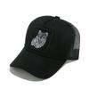 Sombrero de sol de marca Tide de comercio exterior transfronterizo, gorra de béisbol de malla transpirable estilo hip-hop para exteriores, con diseño de lobo animal para hombres
