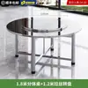 Mesa Redonda Giratoria Plegable de Acero Inoxidable 304 Estándar Nacional para Uso Doméstico y Comercial Mesa Redonda para Comedor al Aire Libre Mesa de Comedor