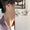 Pendientes de perlas 925, elegantes pendientes de alta calidad, otoño e invierno, pendientes de temperamento de nicho para mujer, venta al por mayor de Yiwu
