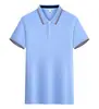 Camisa Polo de Seda de Hielo Ropa de Trabajo Camiseta Verano Grupo de Empresa Uniforme Ropa de Trabajo Manga Corta Camisa Cultural Estampado de Logo