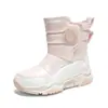 Botas de Nieve Infantiles Transfronterizas Niños 2024 Invierno Caña Alta Caña Media Algodón Engrosado Zapatos de Algodón para Exteriores Niñas Botas de Nieve