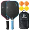 Conjunto de Raquetes de Pickleball de Fibra de Carbono T700 Textura de Tecido Fosco Tábua de Raquete de Pickleball Raquete Dedicada de Pickleball