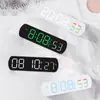 Reloj Electrónico Simple, Reloj Despertador LED Multifuncional Creativo, Pantalla de Temperatura, Temporizador de Cuenta Regresiva, Reloj de Mesita de Noche 6639