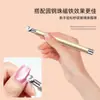 Cuentas de Cristal Gato que Persigue la Luz Ojo de Gato Manicura Barra Magnética Redonda Imán Grande de Doble Cabeza Imán Multifuncional Herramienta de Pegamento para Esmalte de Uñas