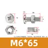 Tornillo y Tuerca Combinación de Dos Piezas para Máquina de Mascarillas y Luminarias, Acero Inoxidable 304 Tornillo y Tuerca