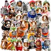 50 Adesivos de Porquinho da Índia Desenho Animado Transfronteiriços, Adesivos Impermeáveis de Animais Pequenos Realistas para Diários, Tablets e Skateboards, Atacado