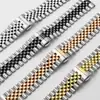 Para Apple Watch Pulseira de Cinco Contas Aço Inoxidável Sólido Huawei Samsung iwatch6 Pulseira Inteligente