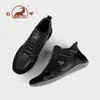 Tênis de Cano Alto Gorilla Masculino 2026 Novos Sapatos Esportivos Casuais de Inverno para Homem Populares de Couro Genuíno Versáteis Tendência para Homem