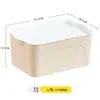 Caja de Almacenamiento con Tapa para Artículos Varios de Plástico Caja de Almacenamiento Grande Organizador de Ropa para Armario Cesta de Almacenamiento para Snacks Juguetes Libros