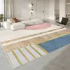 Alfombrilla Lavable de Lujo de Alta Gama Color Crema Antideslizante para Ventana Abuhardillada, Alfombra para Mesa de Centro de Noche en Dormitorio