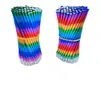 Caneta esferográfica arco-íris criativa suporte de caneta rosa feito à mão diy guirlanda colorida para fazer