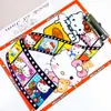Portapapeles Transparente de Acrílico Sanrio Carpeta Patrón de Dibujos Animados Anime Estudiante A4 Portapapeles Mayoreo