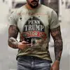 Verano 2023 nuevo venta directa de fábrica transfronteriza impresión digital 3D para hombre logo de coche camiseta de secado rápido para motocicleta de carreras