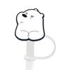 8-10mml Stanley Tapa Antipolvo Stanley Oso Desnudo Tapa de Pajita Tapón de Pajita Tapa Antipolvo Manga de Pajita de Dibujos Animados