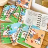 Cuaderno Espiral Cachorro de Dibujos Animados Bloc de Notas de Bolsillo Portátil Papelería Regalo de Recompensa Cuaderno Pequeño A7 Regalo Pequeño