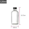 Frasco Boston Marrom Transparente Frasco de Vidro à Prova de Luz Frasco Spray de Grande Capacidade Tampa de Baquelite Frasco de Vidro para Cosméticos