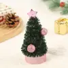 Árbol de Navidad 13cm mini decoración árbol pequeño decoración de escritorio festividad navideña árbol de Navidad caricatura lindo árbol de Navidad