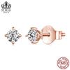 Pendientes Evelle de moissanita sencillos en plata de ley 925, ligeros y lujosos, para mujer, con diseño de explosión de verano MSE038