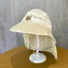 Sombrero de Bebé Jingqi de Verano Delgado Transpirable de Malla con Protección Solar y Cubrecuello para Niños y Niñas de Viaje