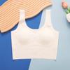 Ropa interior de desarrollo de dispensación larga, sujetador ligero transpirable para niña, chaleco lindo estampado de color sólido para estudiantes de secundaria y preparatoria
