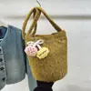 Bolsa Saco Estilo Coreano, Bolsa Transversal Casual e Fashion, Novo Estilo de Inverno, Bolsa Personalizada de Grande Capacidade, Bolsa de Ombro Tendência e Estilosa