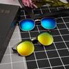 Populares Gafas de Sol Polarizadas 3016, Polarizador de Uña de Arroz de Media Montura, Espejo Fotocromático Retro, Gafas de Sol Polarizadas para Hombres y Mujeres