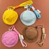 Bolsa Pequeña Dopamina para Guardar Monedas Gorro de Cubo de Pana Estilo Estuche para Auriculares Llavero Colgante Accesorio