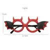 Estoque de fábrica Halloween best-seller transfronteiriço óculos engraçados orelhas de gato morcego aranha adereços de decoração de festa para fotos
