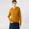 Nova coleção outono e inverno: suéter feminino de cashmere puro, moletom trançado, suéter grosso e quente, camada base de caimento solto e modelador, suéter de tricô