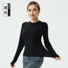Camisa Básica de Manga Longa Slim-Fit Skims Estilo Europeu e Americano Peça Modeladora de Corpo Top Feminino de Manga Longa Alta Elasticidade