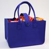 Bolsa de fieltro con lunares para regalo de boda, bolso de mano de fieltro con dibujos animados, bolsa de regalo portátil de fieltro para compras, ideal para hacer tú mismo.