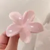 Textura de Tinta Difuminada Horquilla de Frangipani Horquilla para la Parte Posterior de la Cabeza Pinza de Tiburón Grande al por Mayor Horquilla Tridimensional