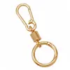 Chaveiro de liga, fivela antifurto para bolsa de viagem, fivela de mola com argola de chaveiro, acessórios para chaveiro de liga DIY feitos à mão