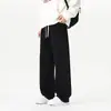 Roupas Masculinas ACU Calça de moletom básica lisa para homens, novo estilo outono e inverno, algodão chinês, calça casual com caimento, marca da moda, calça reta solta