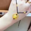 Ouro antigo Buddha colar de cabeça de segurança fivela de segurança contas DIY Maitreya Buddha colar anel homens e mulheres tecido de sorte