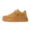 Zapatos Gioop para niños, zapatillas de caña baja, nuevos zapatos de cuero color trigo de otoño 2026, zapatillas deportivas infantiles para niñas