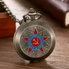Reloj de Bolsillo Mecánico Semiautomático con Logo de Emblema Clásico Retro, Tapa abatible, Esfera Grande, Venta Directa de Fábrica, Venta al por Mayor