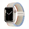 Para iwatch apple correa magnética de nailon tejido S10 elástica arcoíris correa de reloj Applewatch